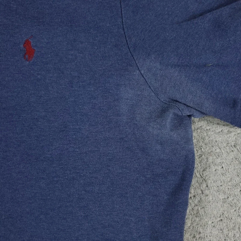 Ralph Lauren Polo Shirt Mens Large Blue Pony Casual Short Sleeve **